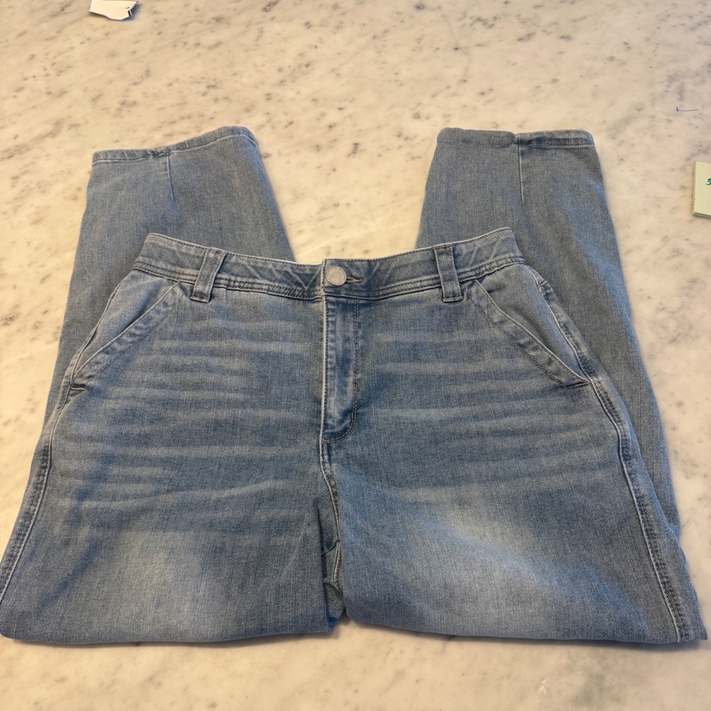 Democracy Ab Technology Ankle Skimmer Jeans Light Wash Blue Size 12 B2884N3R7XX